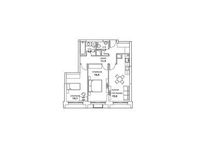 Планировка 2-комнатной квартиры, 68,5 м2