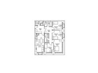 Планировка 4-комнатной квартиры, 104,6 м2