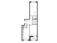 Планировка 2-комнатной квартиры, 63,87 м2