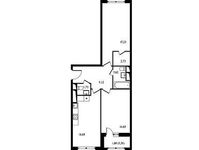 Планировка 2-комнатной квартиры, 67,61 м2