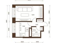 Планировка 1-комнатной квартиры, 31,71 м2