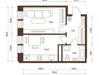 Планировка 1-комнатной квартиры, 40,69 м2