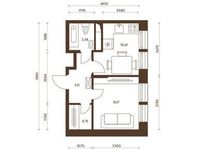 Планировка 1-комнатной квартиры, 34,03 м2