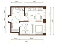 Планировка 1-комнатной квартиры, 35,86 м2