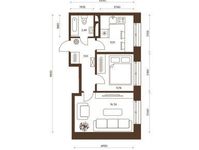 Планировка 2-комнатной квартиры, 45,65 м2