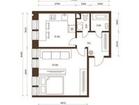 Планировка 1-комнатной квартиры, 50 м2