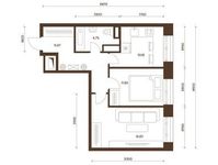 Планировка 2-комнатной квартиры, 54,03 м2