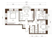 Планировка 3-комнатной квартиры, 73,99 м2