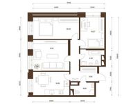 Планировка 3-комнатной квартиры, 93,64 м2