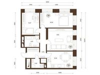Планировка 3-комнатной квартиры, 92,07 м2