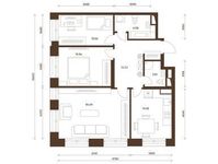 Планировка 3-комнатной квартиры, 92,4 м2