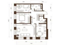 Планировка 3-комнатной квартиры, 93,77 м2
