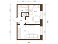 Планировка 1-комнатной квартиры, 39,63 м2