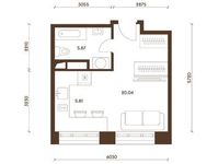 Планировка 1-комнатной квартиры, 50,92 м2