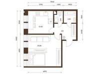 Планировка 1-комнатной квартиры, 50,23 м2