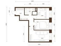 Планировка 2-комнатной квартиры, 53,5 м2