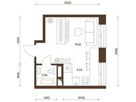 Планировка квартиры студии, 27,9 м2