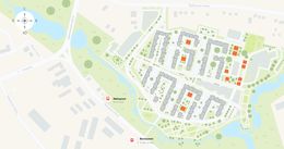 Планировка 2-комнатной квартиры, 51 м2