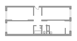 Планировка 3-комнатной квартиры, 69 м2