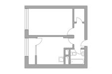 Планировка 1-комнатной квартиры, 37,75 м2