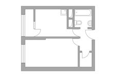 Планировка 1-комнатной квартиры, 31,91 м2