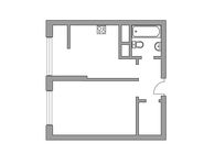 Планировка 1-комнатной квартиры, 33,88 м2