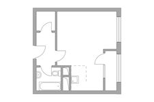 Планировка квартиры студии, 31,05 м2