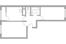 Планировка 2-комнатной квартиры, 50,97 м2