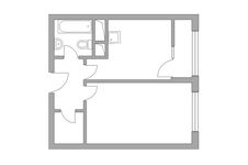 Планировка 1-комнатной квартиры, 32,94 м2