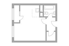 Планировка квартиры студии, 31,95 м2