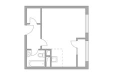 Планировка квартиры студии, 31,05 м2