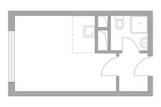 Планировка квартиры студии, 32,38 м2