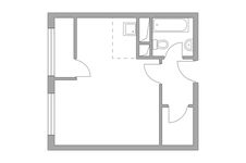 Планировка квартиры студии, 32,2 м2