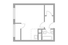 Планировка квартиры студии, 31,95 м2