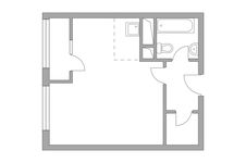 Планировка квартиры студии, 31,78 м2