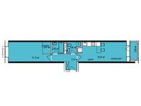 Планировка 2-комнатной квартиры, 49,1 м2