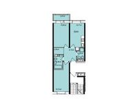Планировка 2-комнатной квартиры, 58,34 м2