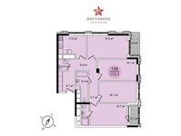 Планировка 4-комнатной квартиры, 113,1 м2