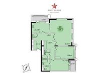 Планировка 3-комнатной квартиры, 111,1 м2