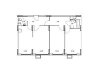 Планировка 2-комнатной квартиры, 78,01 м2