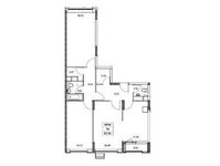 Планировка 3-комнатной квартиры, 82,86 м2