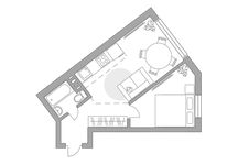 Планировка 2-комнатной квартиры, 45,1 м2