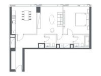 Планировка 2-комнатной квартиры, 75,44 м2