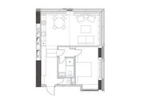 Планировка 4-комнатной квартиры, 67,99 м2