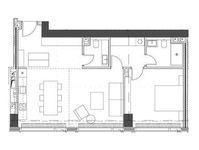 Планировка 2-комнатной квартиры, 72,14 м2