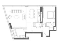 Планировка 2-комнатной квартиры, 87,49 м2