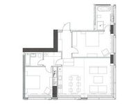 Планировка 4-комнатной квартиры, 97,68 м2