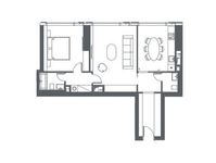 Планировка 2-комнатной квартиры, 71,2 м2