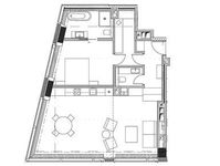 Планировка 2-комнатной квартиры, 84,26 м2