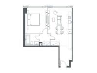 Планировка 1-комнатной квартиры, 52,69 м2